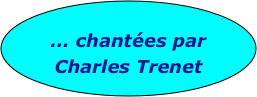 
… chantées par Charles Trenet