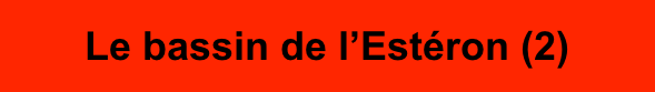 Le bassin de l’Estéron (2)